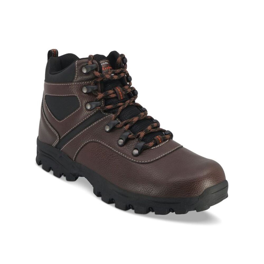 WEATHERPROOF VINTAGE Mens Brown 1" Platform Jasper Block Heel Hiking Boots 8 M